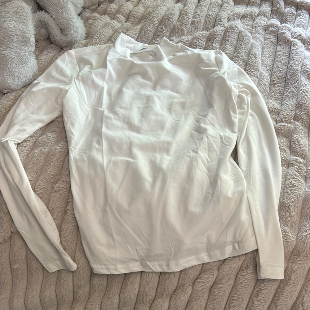 White Long Sleeve Top